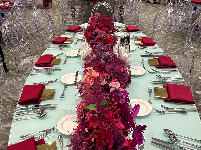 Corporate Event - Private Corporate Luncheon -Bey Good Foundation -Floral Centerpiece